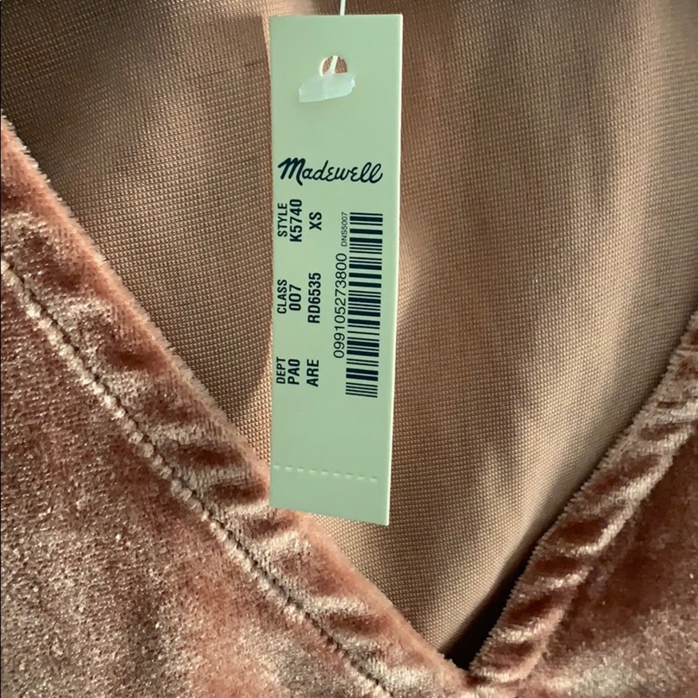 Madewell Velvet Tulip-Sleeve Ruffle Top - Picture 9 of 9